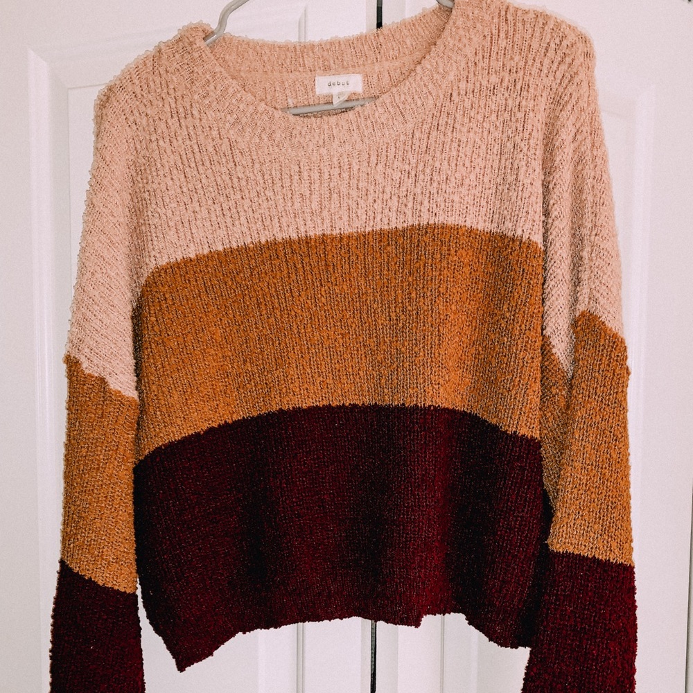Cropped MultiColor Sweater